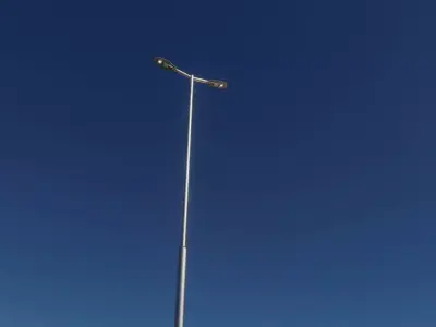 Sci-Fi Street Light 14 version 7 5m with pole 2 Low-poly 3D model