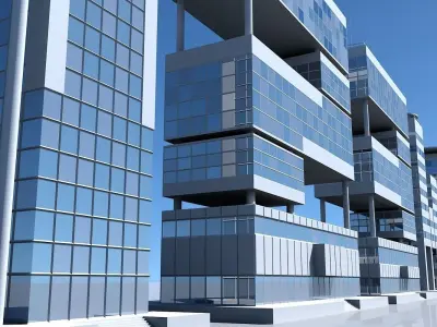 Numbers Skyscrapers 3D model