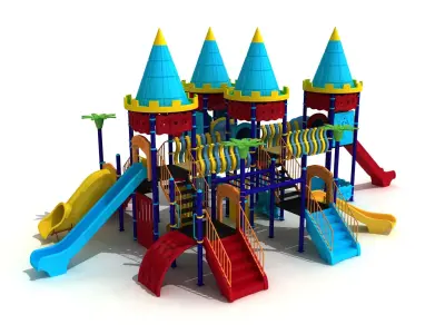  Huge Metal Playpen 25 3D model