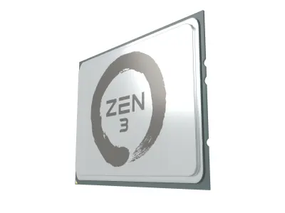 AMD TR4 CPU Zen 3 V1 001 3D model