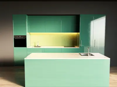 77-Kitchen5 glossy 7 3D model