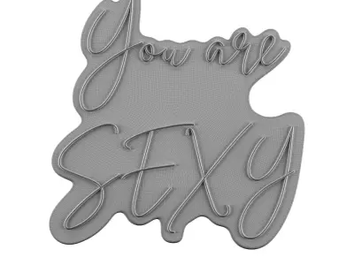 You Are Sexy Neon Sign 3D model