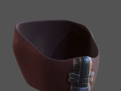 Gas mask helmet 3d model scifi Low-poly  Low-poly 3D model 150