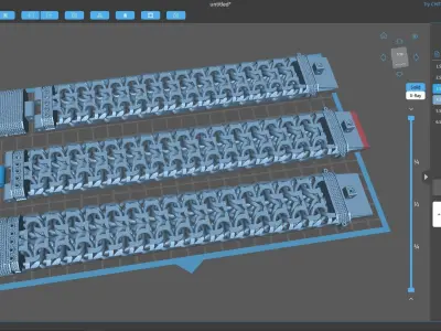 Men bracelets Double Moscow Bismarck 3D print model