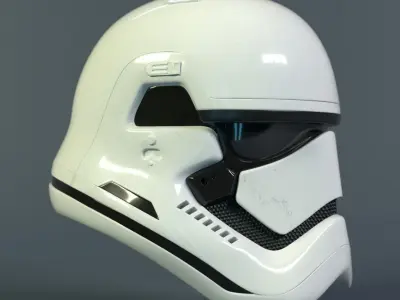 Star Wars Stormtrooper helmet - First Order Low-poly 3D model