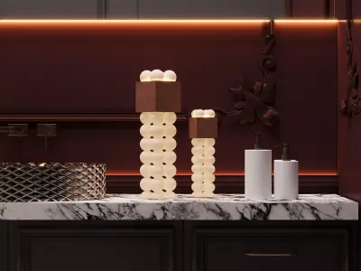 Luxury Sculptural Floor Lamp Free 3D model