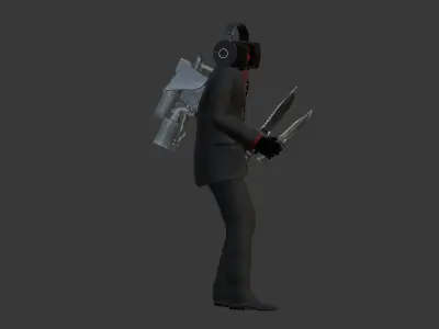 dark speakerman 3D model