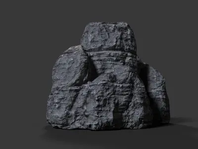Cliff rock formation Low-poly 3D model purchase