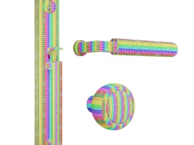 Door handles-Emtek 3D model