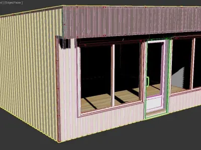 Modular building Mini mart  3D model