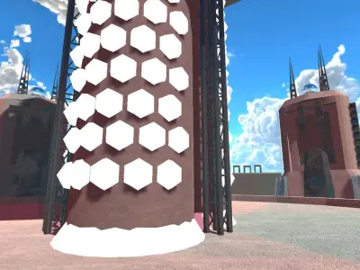 Sci-Fi Building 4 3D model