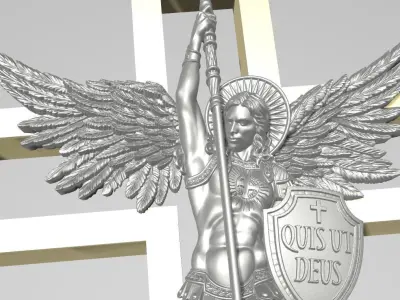 pendant san Miguel 3D print model