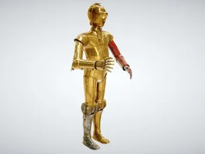 Robot C3PO  3D model