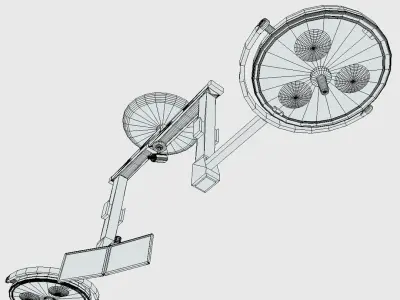 Overhead Lights Low-poly 3D model