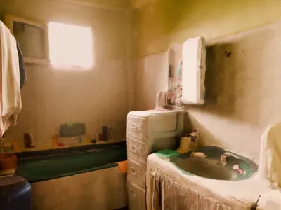 Realistic 3D Scanned Bathroom  AR VR Environment  Low-poly 3D model