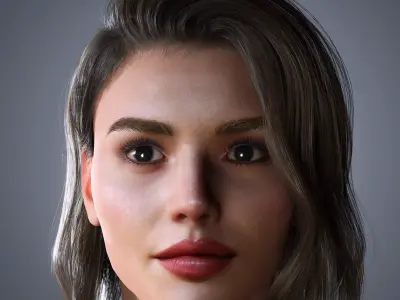 Eiza Gonzalez Character Low-poly 3D model