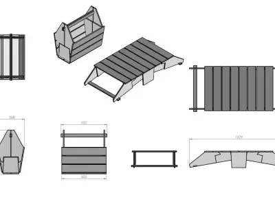 basket table 3D model