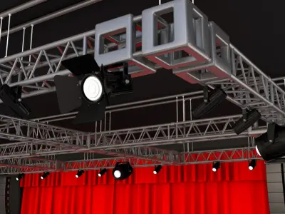 Full Theater Stage 3D model