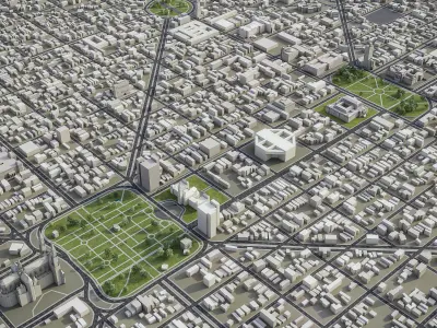 La Plata Low-poly 3D model