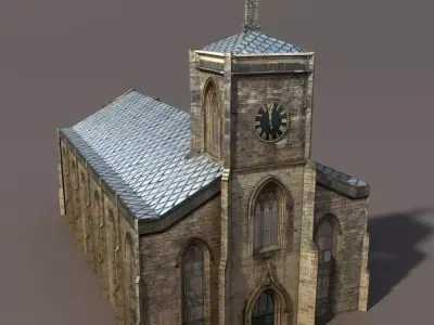 Church Low Poly 83 3D model