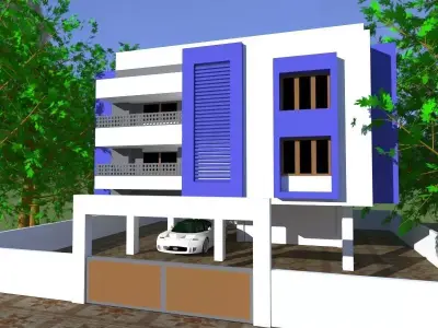3ds max modelled Home 3D model