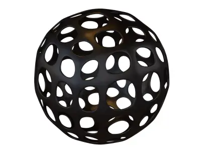 Abstract Sphere Ball v1 003 Low-poly 3D model
