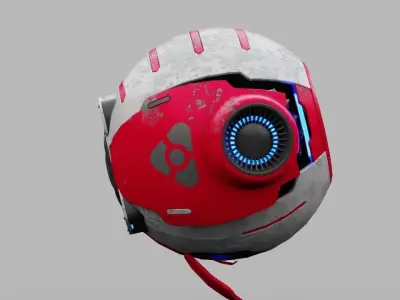 SPY DROID ZEPHIROUS  rigged 3D model
