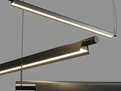 Compendium D81BW hanglamp Luceplan Low-poly 3D model