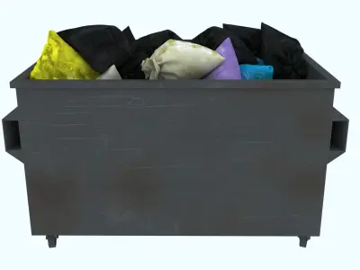 Garbage Container 1 3D model