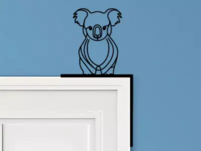 Koala Door Corner Decor 3D print model