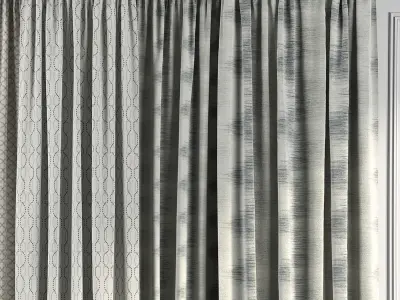 Curtain Set 49 3D model