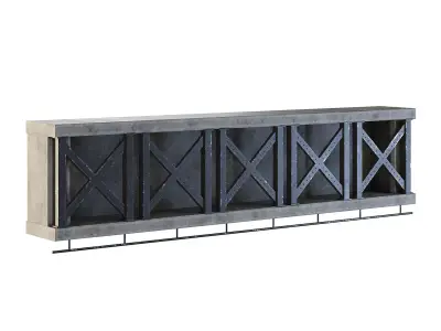 Factory Side Wall Upper 3D model