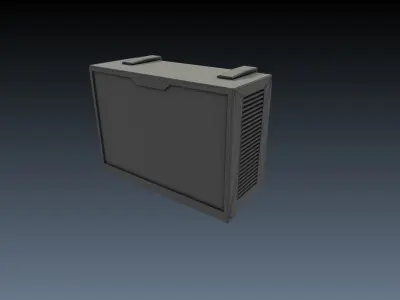 Low-Poly 80s Neon City Scene Pack Low-poly 3D model