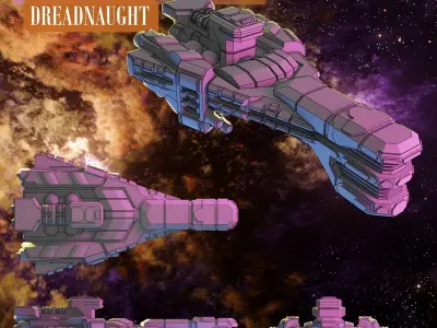 Twilight Imperium Ships - Winnu 3D print models 3D print model