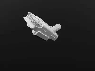 Warhound Bolter High Detail Sci Fi Weapon 3D Model  STL 3D print model