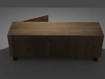 Cabinet sideboard Free low-poly 3D model