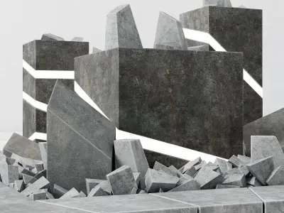 Flowerbad box light 3D model