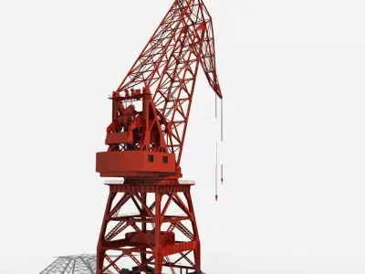 Port Crane 3D model