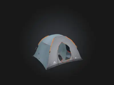Tent model Low-poly 3D model
