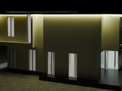 Villa house model 3D model