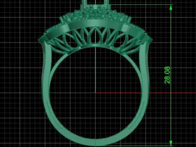 Jewelry ring 159 3D print model