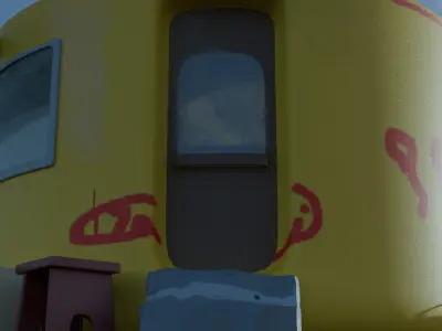 stylized House shop 3D model