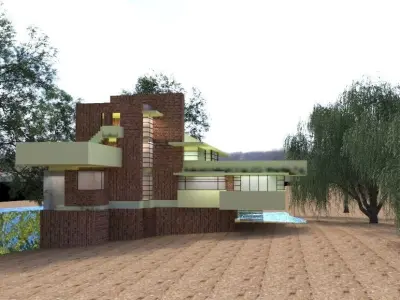 Falling Water house 3D model