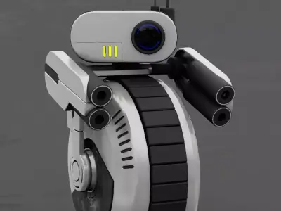 Wheel Droid  rigged character 3D model purchase