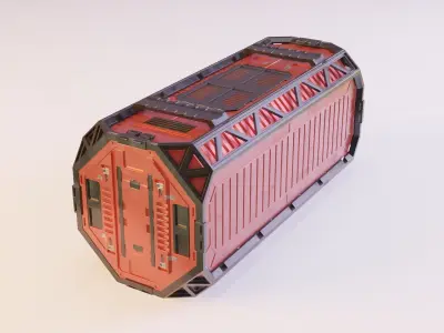 SciFi Container 3D model