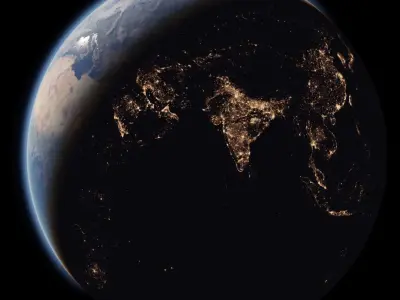 Earth high poly 16k model 3D model