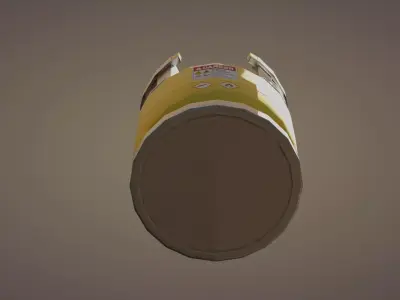 SciFi Butane bottle Low-poly 3D model