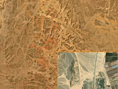 NEOM city topography Saudi Arabia - tile n29 e35 3D model