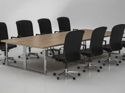 Conference Meeting Room Furniture 09 3D model