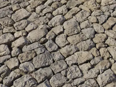 Rough Sandstone Rubble Wall Texture